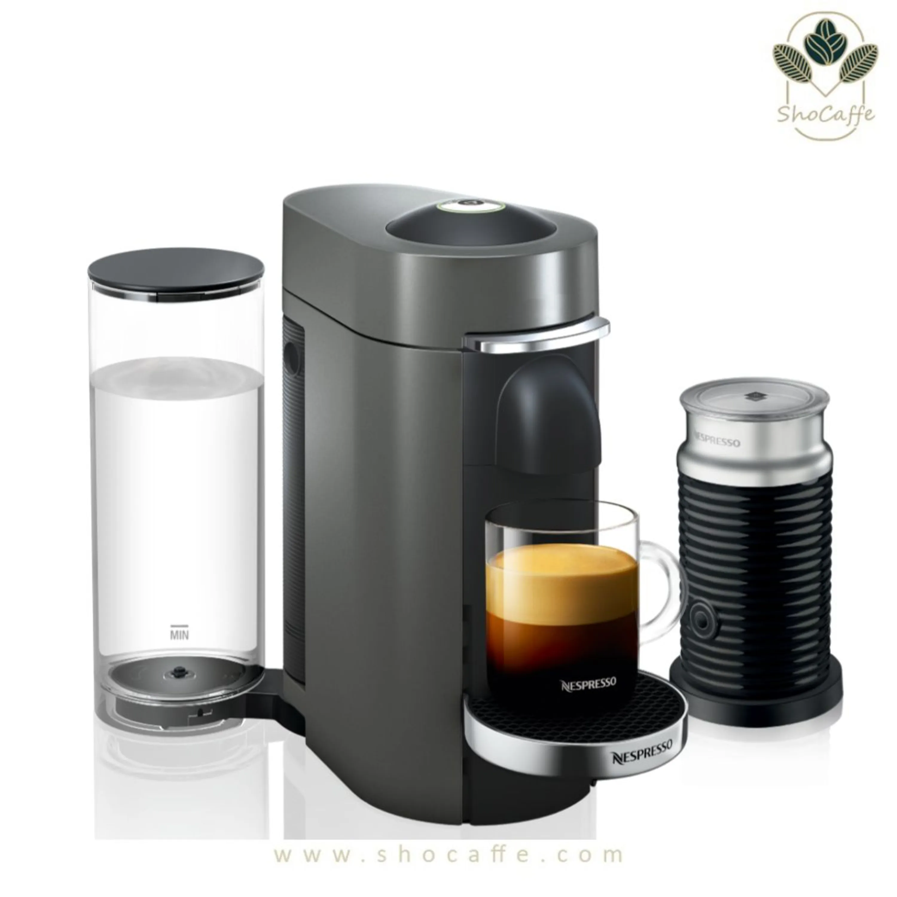 اسپرسوساز نسپرسو ورتولاین مدل پلاس همرا با کف شیرساز Vertuo Plus & Aeroccino3